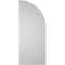 Ekena Millwork Quarter Round Top Left Surface Mount PVC Gable Vent w/ 2"W x 1-1/2"P Brickmould Frame, 14"W x 34"H GVPQL14X3402SN - alternate 4
